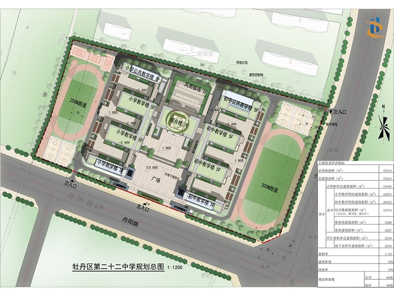 菏澤市牡丹區第二十二初級中學、杏壇小學